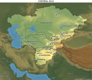 Central_Asia map